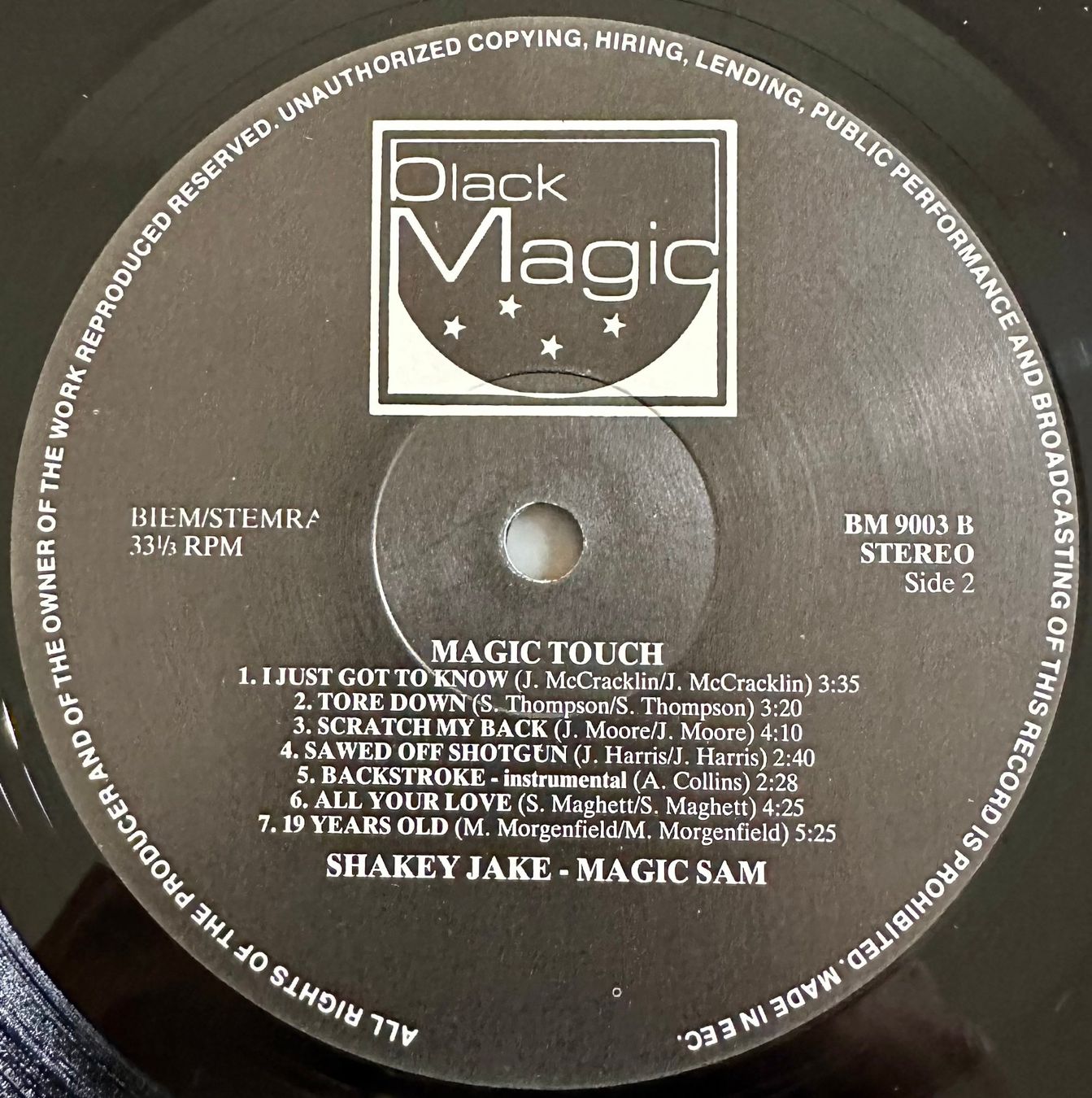 Schallplatten: Magic Sam - Magic Touch (Live) // LP: VG++; Sleeve: VG++ – Gebraucht aus Zürich von saltbee 3