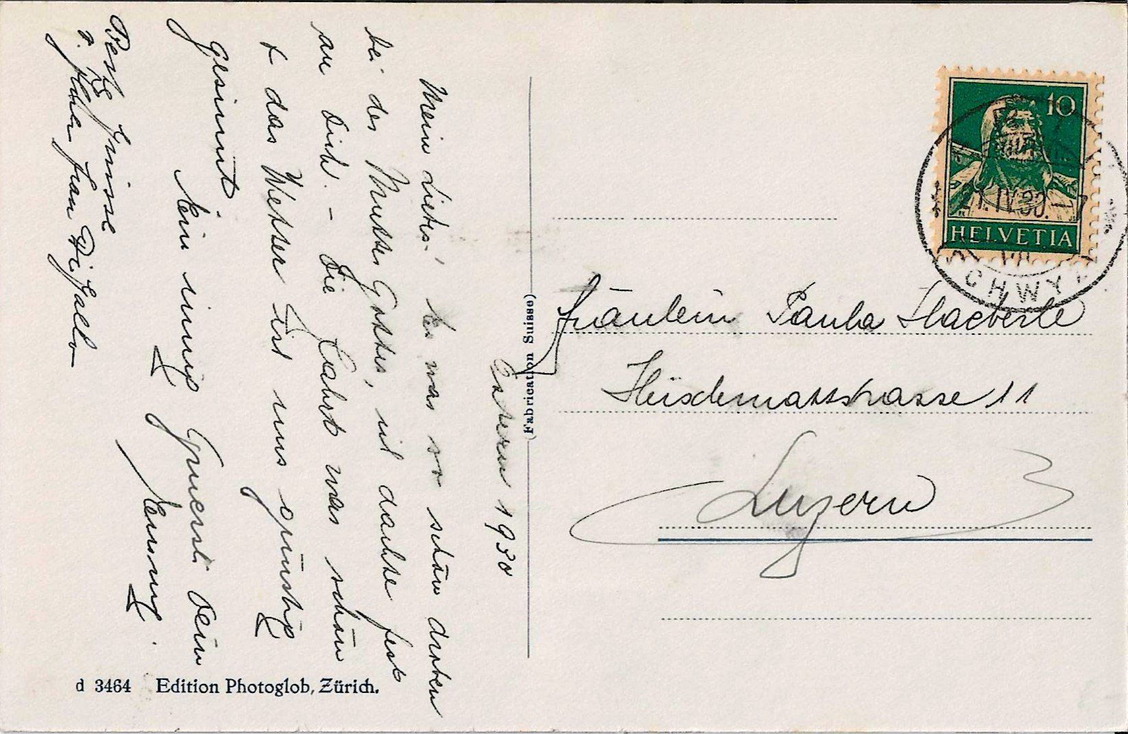 Ansichtskarten: Karte Einsiedeln 1930 – Gebraucht aus Zürich von Philacat11 1