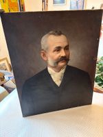 💚ANTIQUES ÖLGEMÄLDE HERRENPORTRÄT UM 1900 🇨🇭Villenräumung