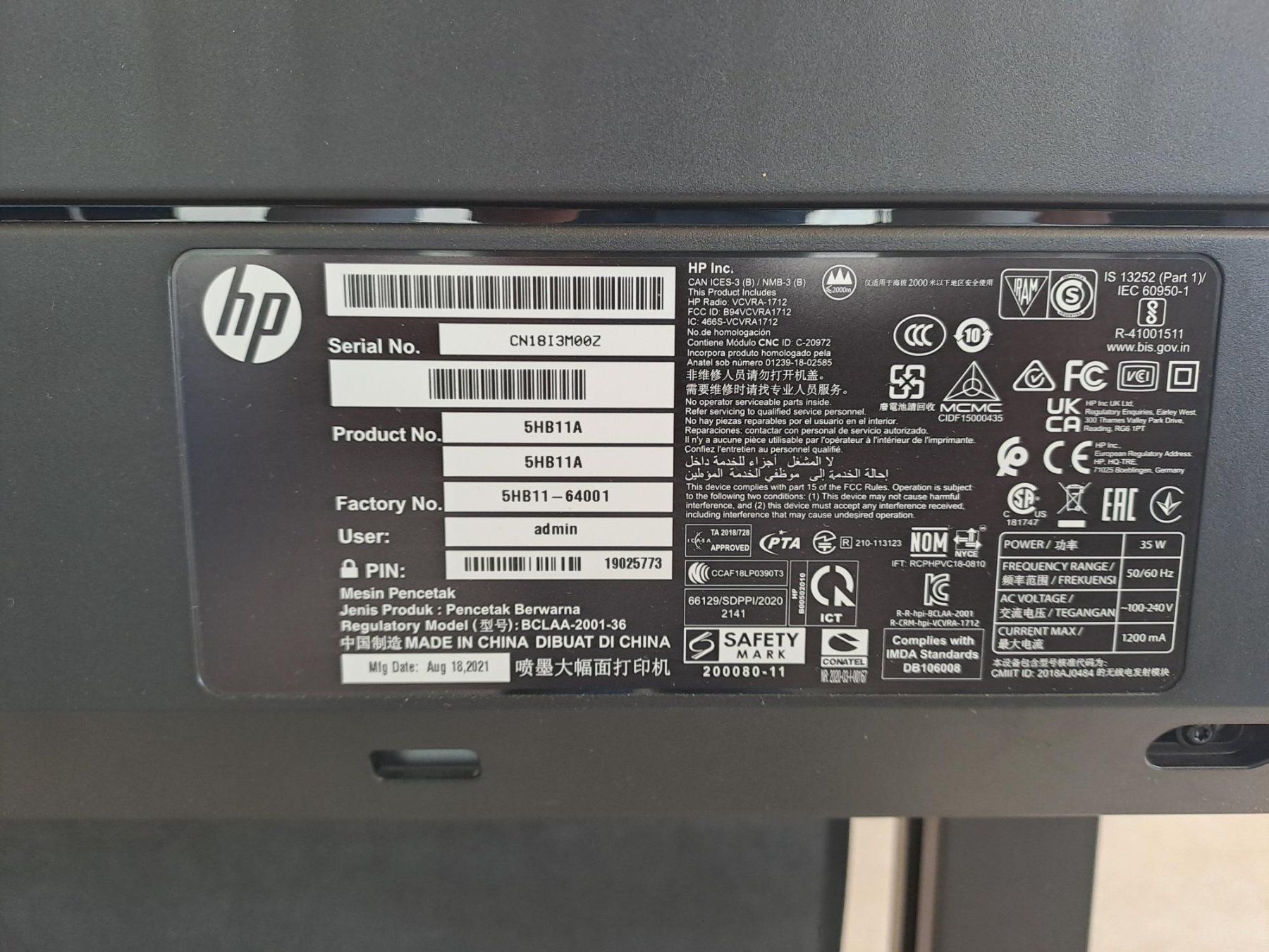 Hewlett Packard Stampanti: HP Designjet T630 Farbplotter (Occasion) – Usato da Muttenz venduto da Convergint-Schweiz 6