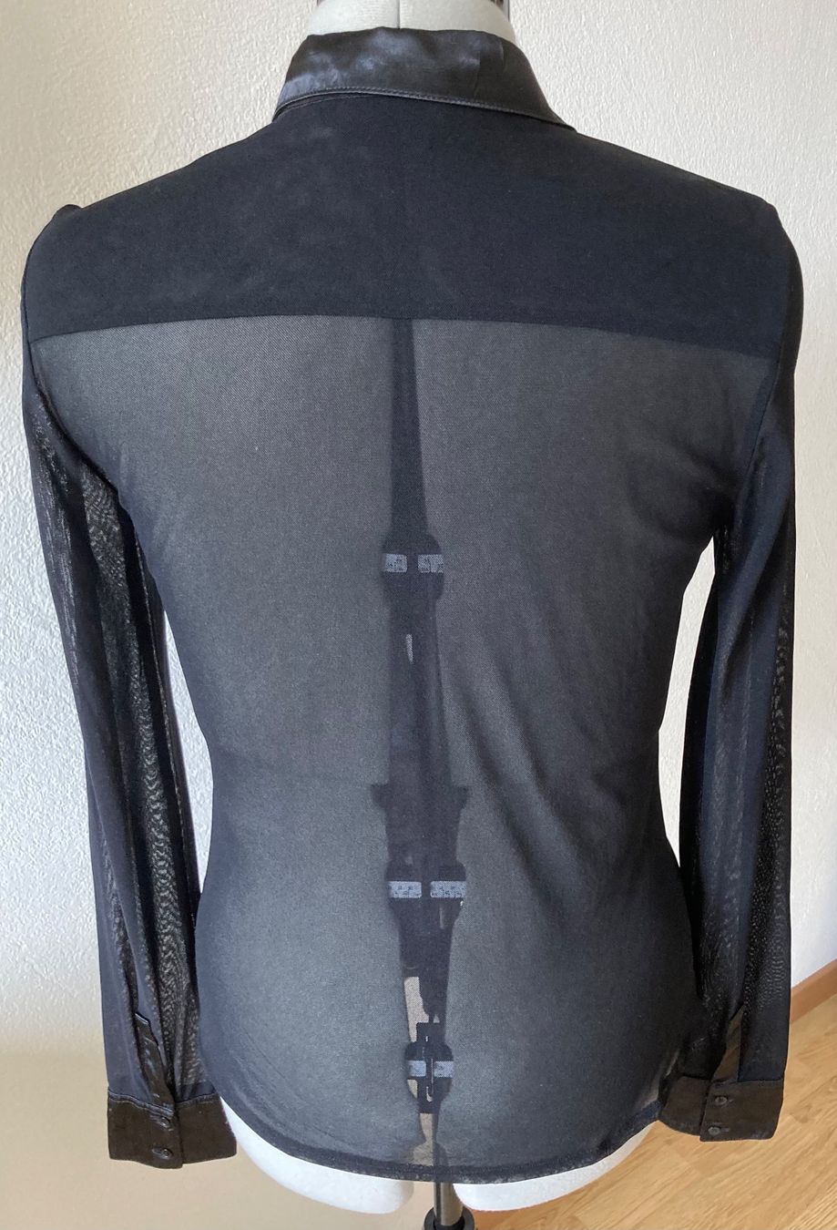 Camicette: Transparente Bluse InWear, schwarz, Gr. M – Usato da Samedan venduto da chickenrun01 1