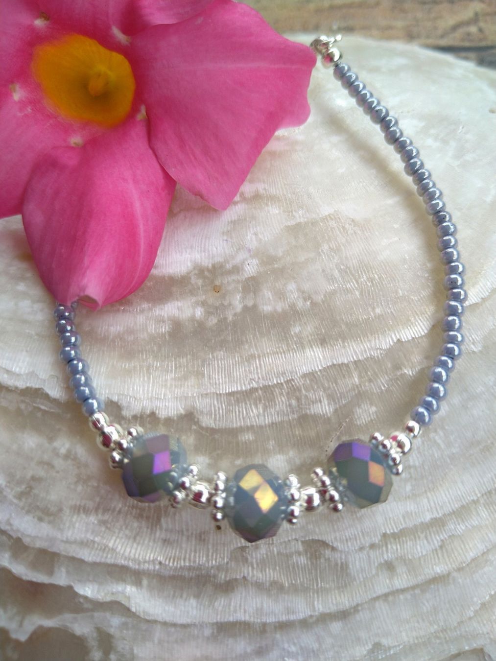 Bracciali & Braccialetti: Armketteli mit Glasschliffperlen – Nuovo e nell'imballaggio originale da Steinmaur venduto da Cinderella309