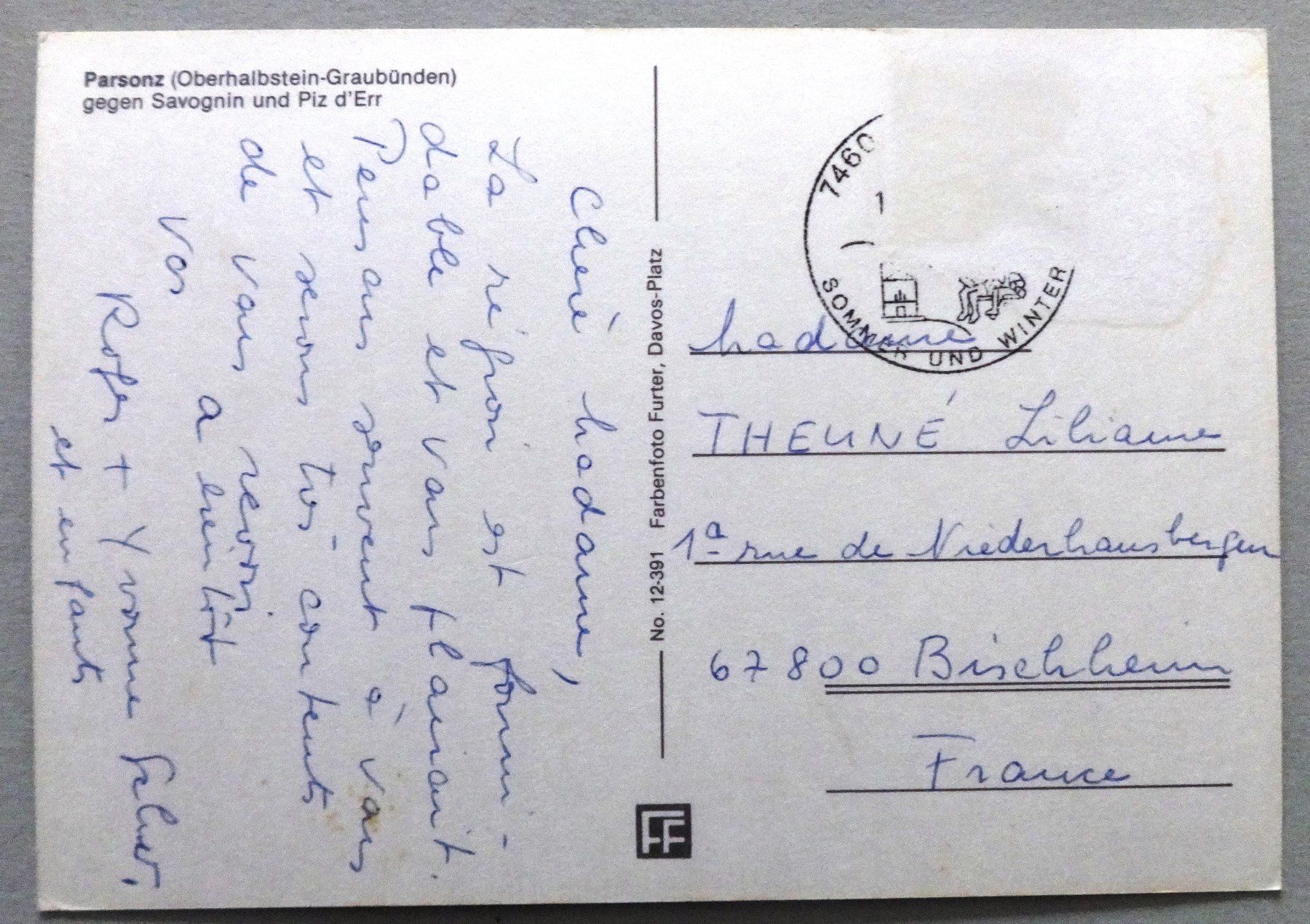 Cartoline postali: Parzonz – Difettoso da Fétigny venduto da Billy2miny 1