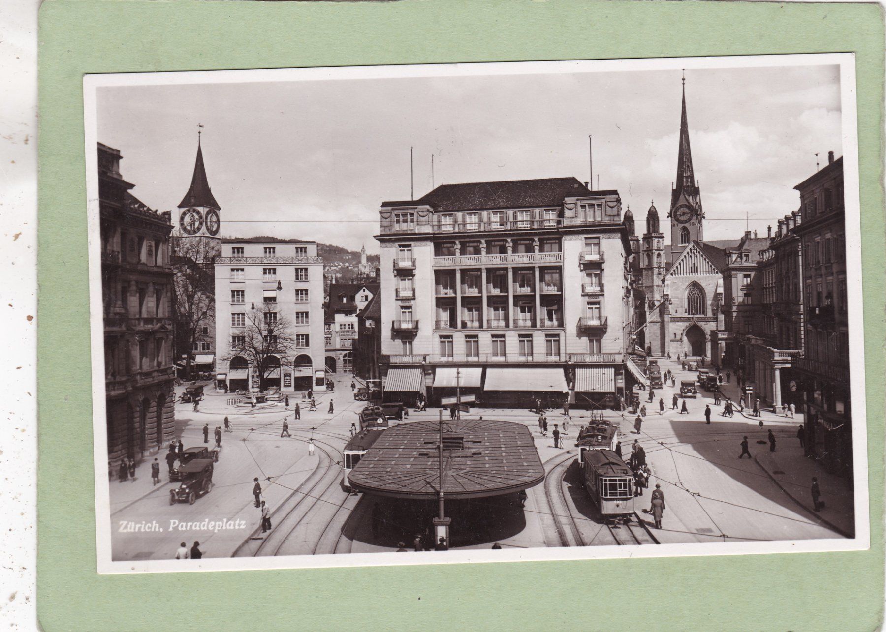 Cartoline postali: Zürich Paradeplatz 1934 – Usato da Herisau venduto da Lisegrat2008