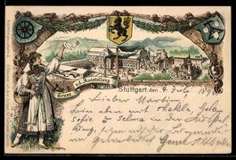 Litho Stuttgart, Ausstellung 1896, Ausst