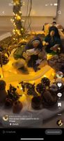 Selbst gemachte Weihnachts Figuren.
