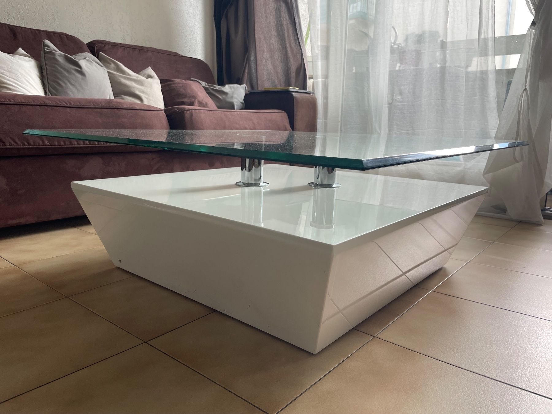 Tables: Table basse en verre – D'occasion à St-Imier par dos_8k5r 3