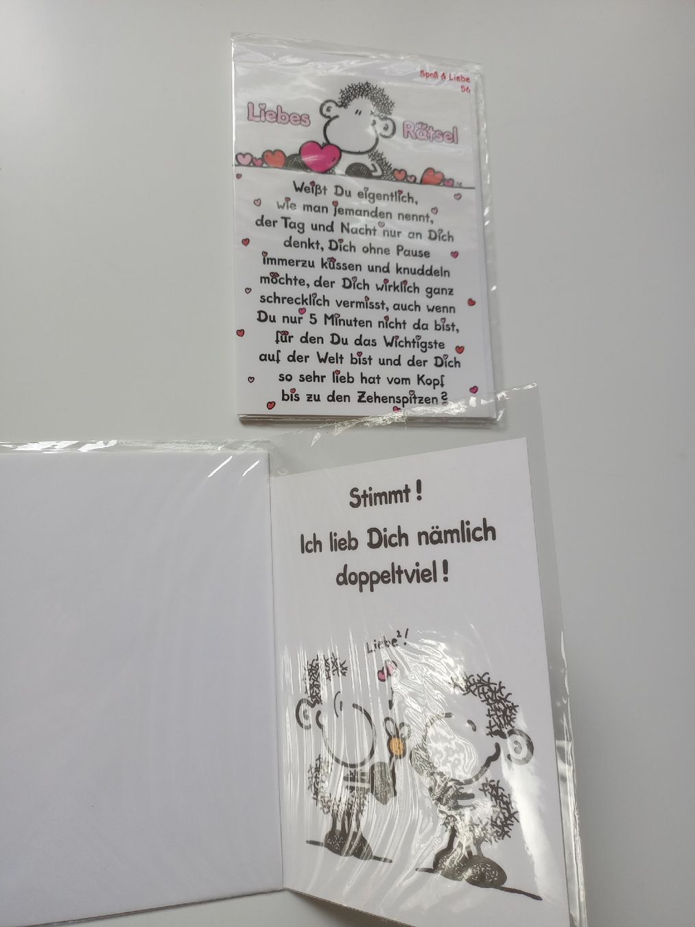Cartoline: "Ohne Dich ist...doof" Kartenset – Nuovo (secondo la descrizione) da Spiez venduto da egonolsen 7