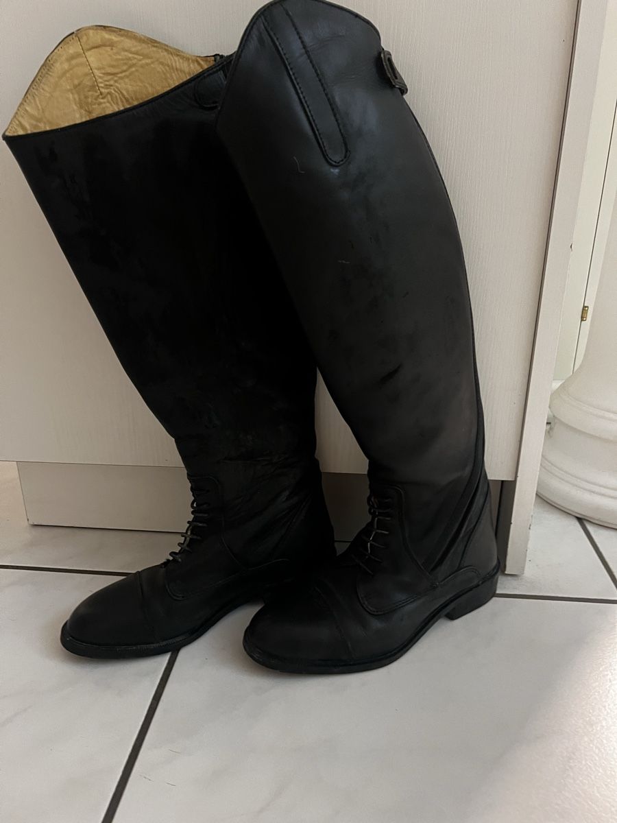 Scarpe da donna: Italienische Leder Reitstiefel – Usato da Oerlingen venduto da Lucaphil01 2