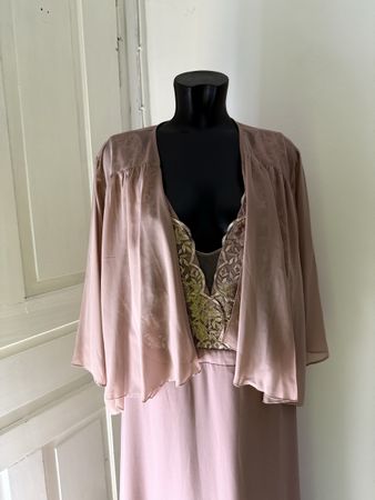 Bolero Cape Chiffon Altrosa - neu xl-4xl