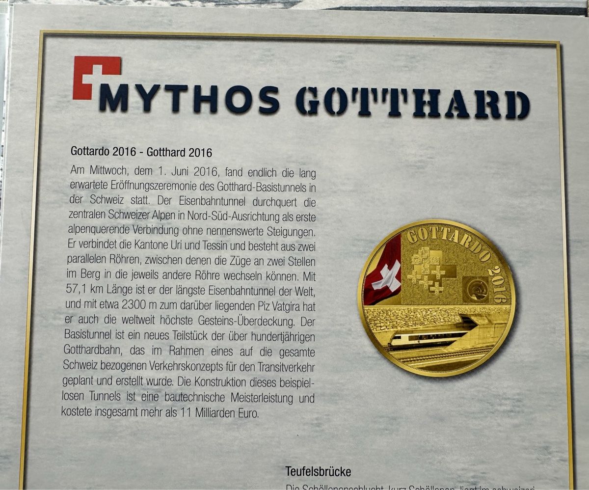 Alle Münzen: Münzen Mythos Gotthard 2x – Neu (gemäss Beschreibung) aus Beringen von Swisscat01 4