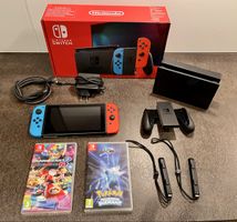 Nintendo Switch Konsole mit Zubehör und 2 Spielen OVP