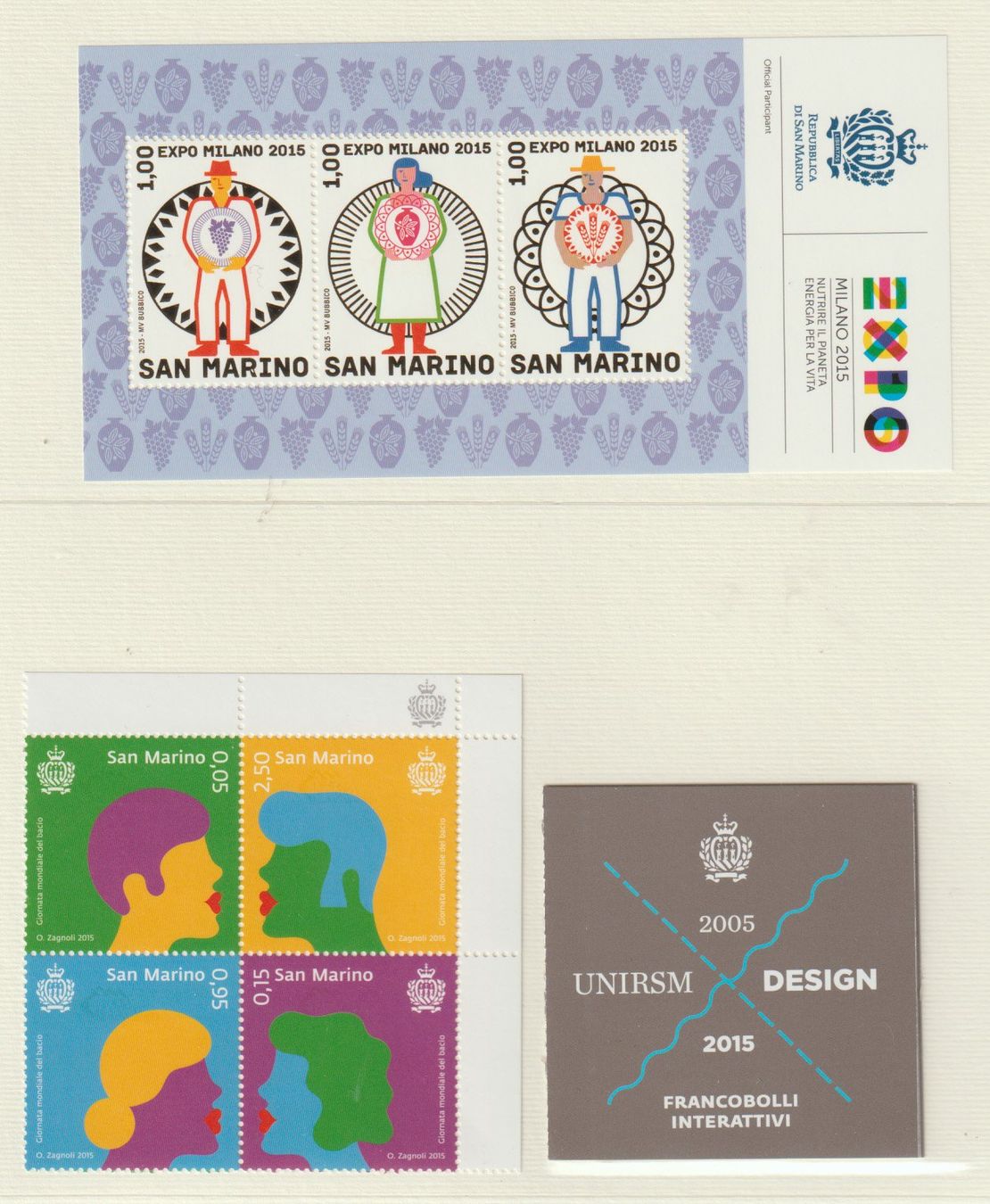 Tous les timbres: San Marino 2015 feuillets neufs MNH – Neuf avec emballage d'origine à Crans-Montana par kira56 4