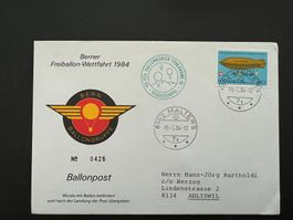 1984 Ballonpost Berner Wettfahrt Malters   (G1199)