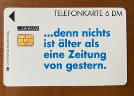 Telefonkarte Deutschland Tageszeitungen