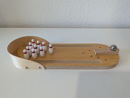 Mini-Bowling Spiel aus Holz – Klassischer Spielspass