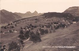 Emmetten NW // ca. 1930 mit Mythen und Frohnalpstock