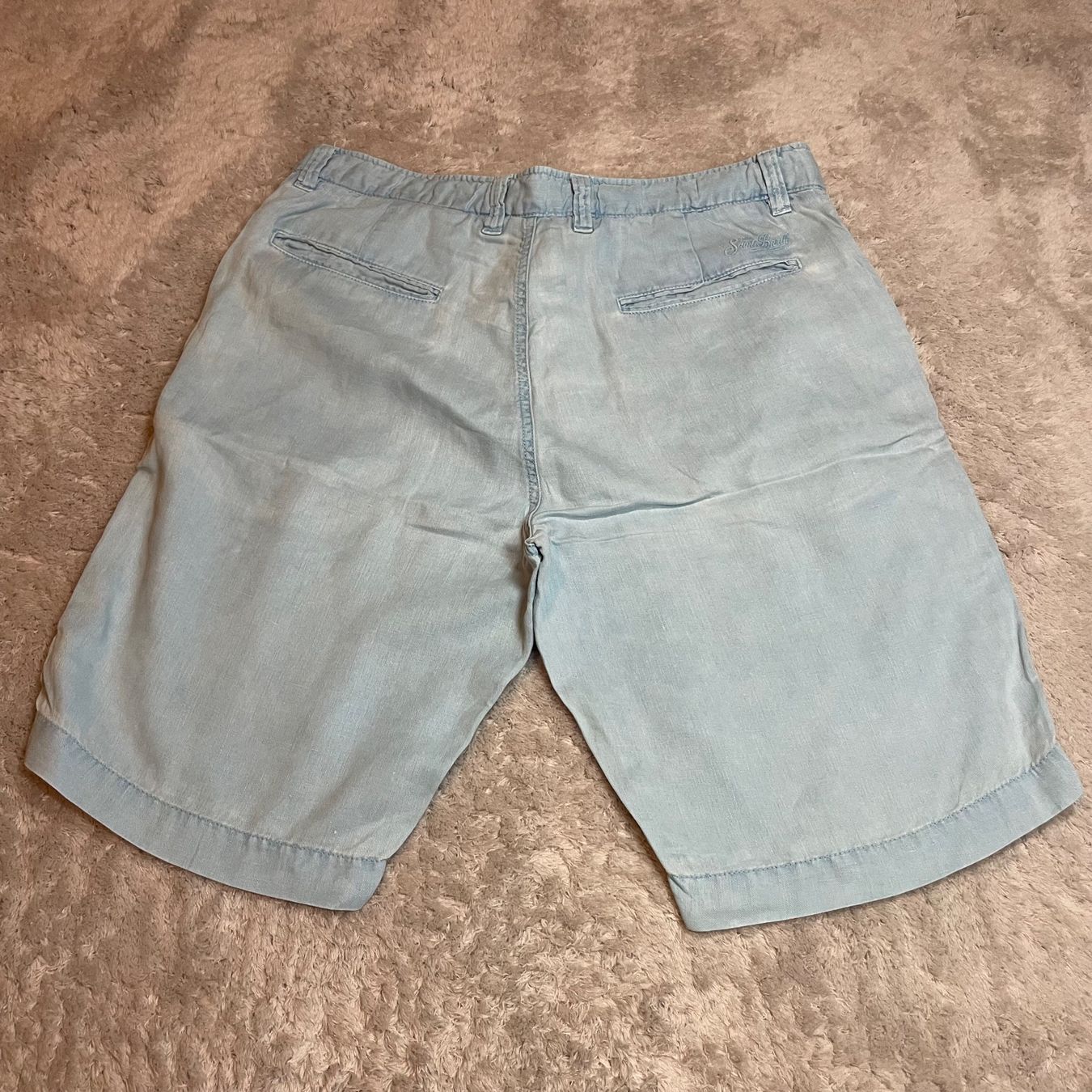 MC2 Saint Barth Pantaloni: MC2 Saint Barth Leinen Shorts Hellblau Gr. 52 Luxus – Usato da Bubikon venduto da SwissSecondLife 4