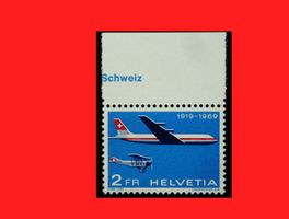 1969 : SWISSAIR Düsenflugzeug** postfrisch   # 465