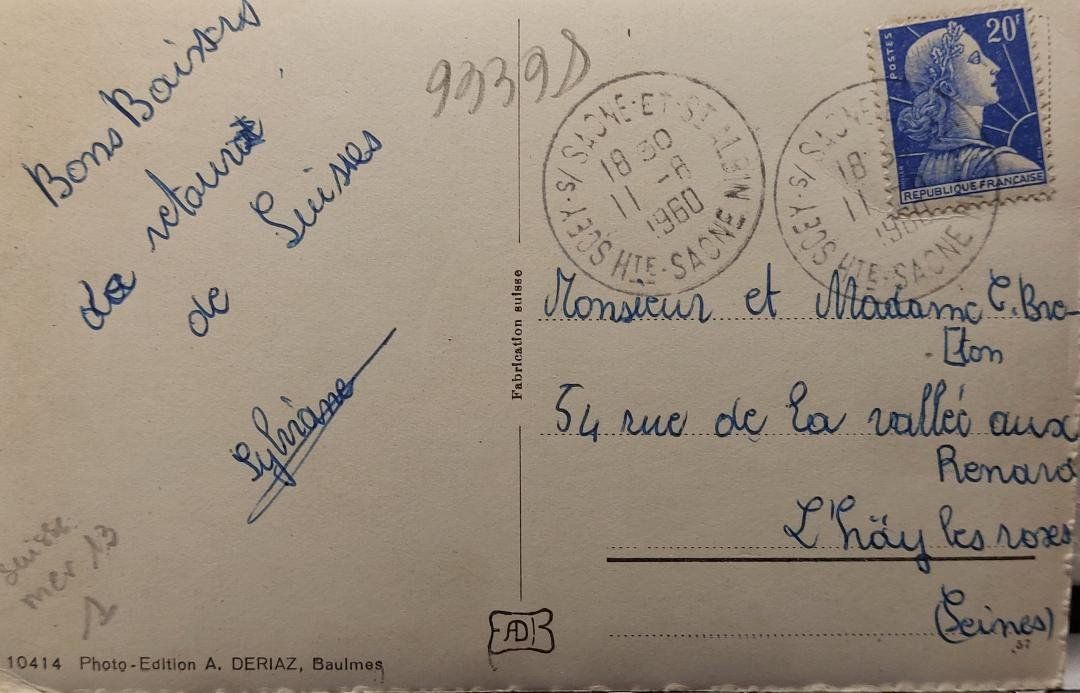 Cartoline postali: LE LOCLE - Le Temple - 1960 – Usato da Delémont venduto da Domdom1 1