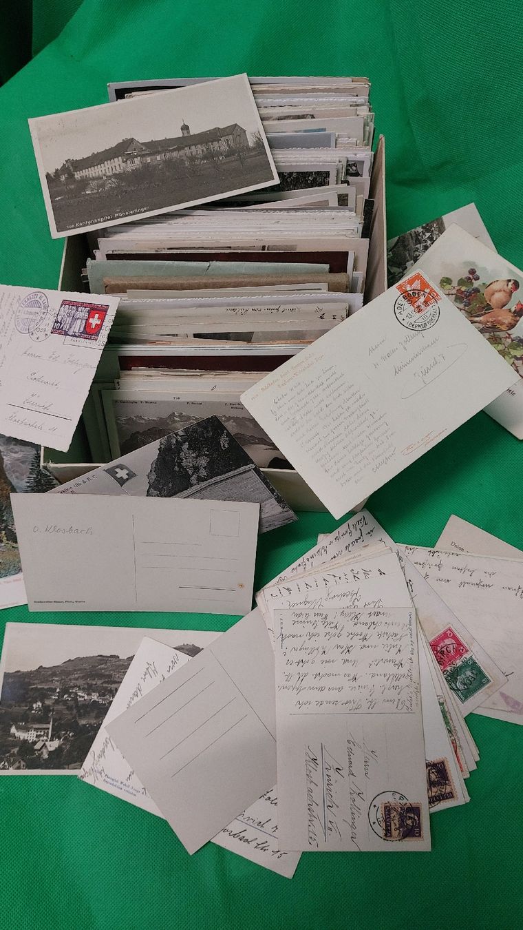 Cartoline postali: Grosse Sammlung alter Ansichtskarten Schweiz, Deutschland, F – Usato da Opfertshofen SH venduto da museumswert 4