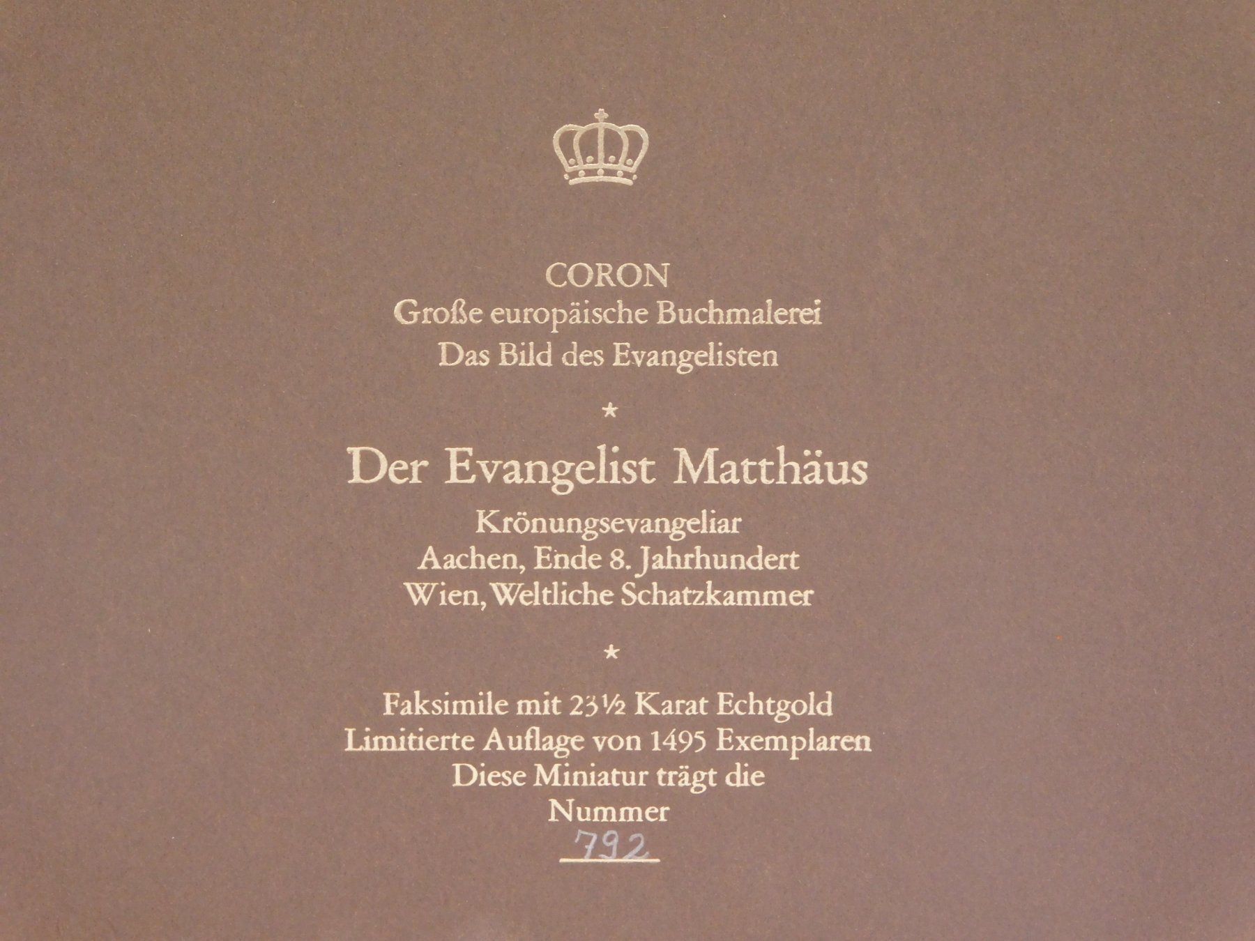 Poster & Bilder: Vintage Bild Der Evangelist Matthäus. – Gebraucht aus Emmenbrücke von Ulisse-22 3