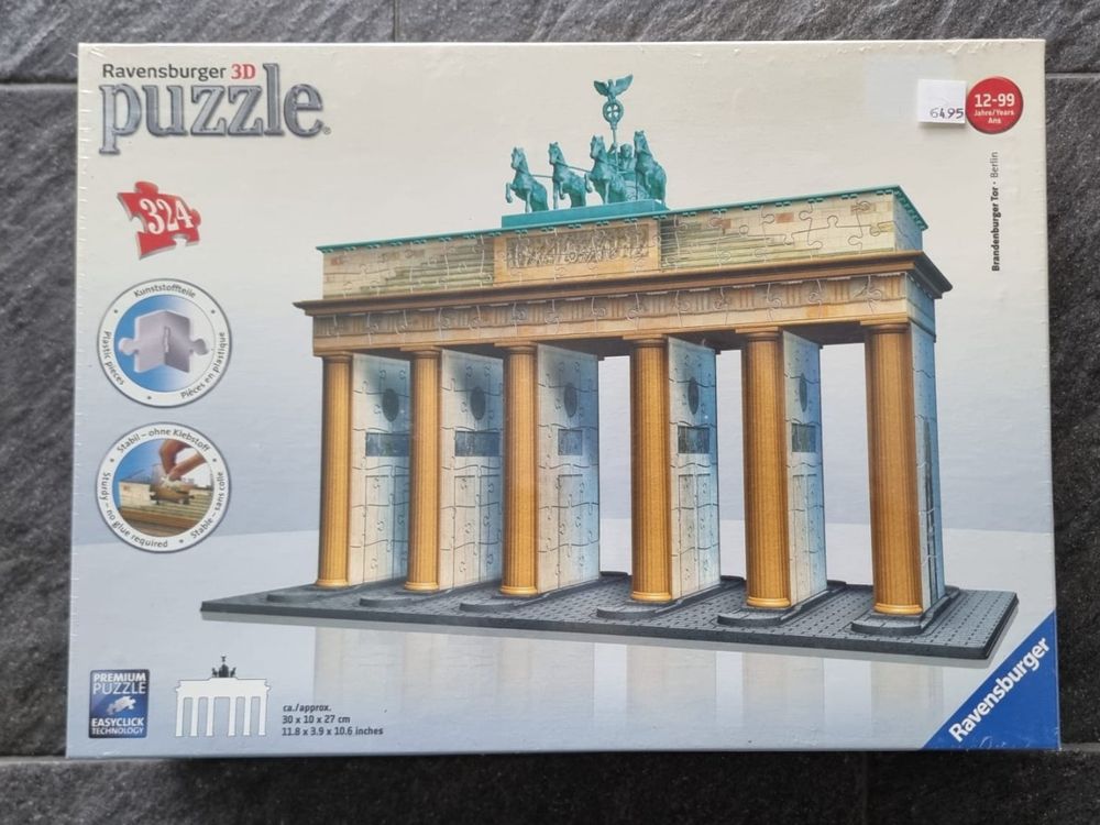 Brandenburger Tor Puzzle 500 Teile - Format 46x30 Cm, Mit Wiederverschließbarem Beutel