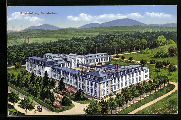Cartoline postali: Rheinfelden, Sanatorium aus der Vogelsch – Usato da Berlin venduto da bartko-reher