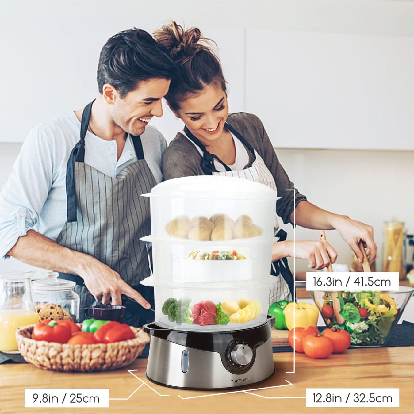 Elettrodomestici da cucina: Dampfgarer 800W – Nuovo e nell'imballaggio originale da Reiden venduto da Shop-Sale 7