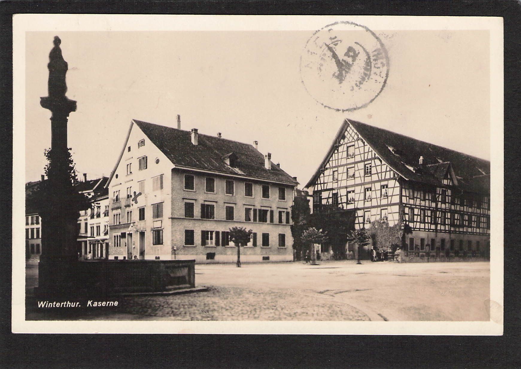 Cartoline postali: .Winterthur - Kaserne , gel. 1932 – Usato da Reichenburg venduto da Pipo-67