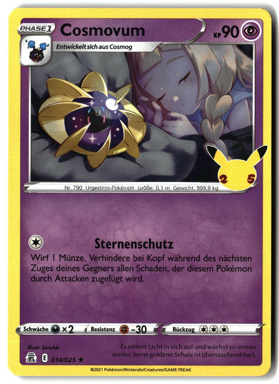 Pokémon Carte collezionabili: Cosmoem #14 Pokemon Celebrations – Usato da Feuerthalen venduto da Plazatoys
