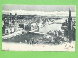 Zürich und die Alpen