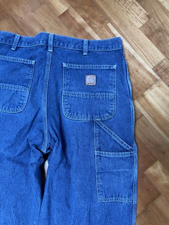Vintage Carhartt Double Knee Jeans Blue Denim W38