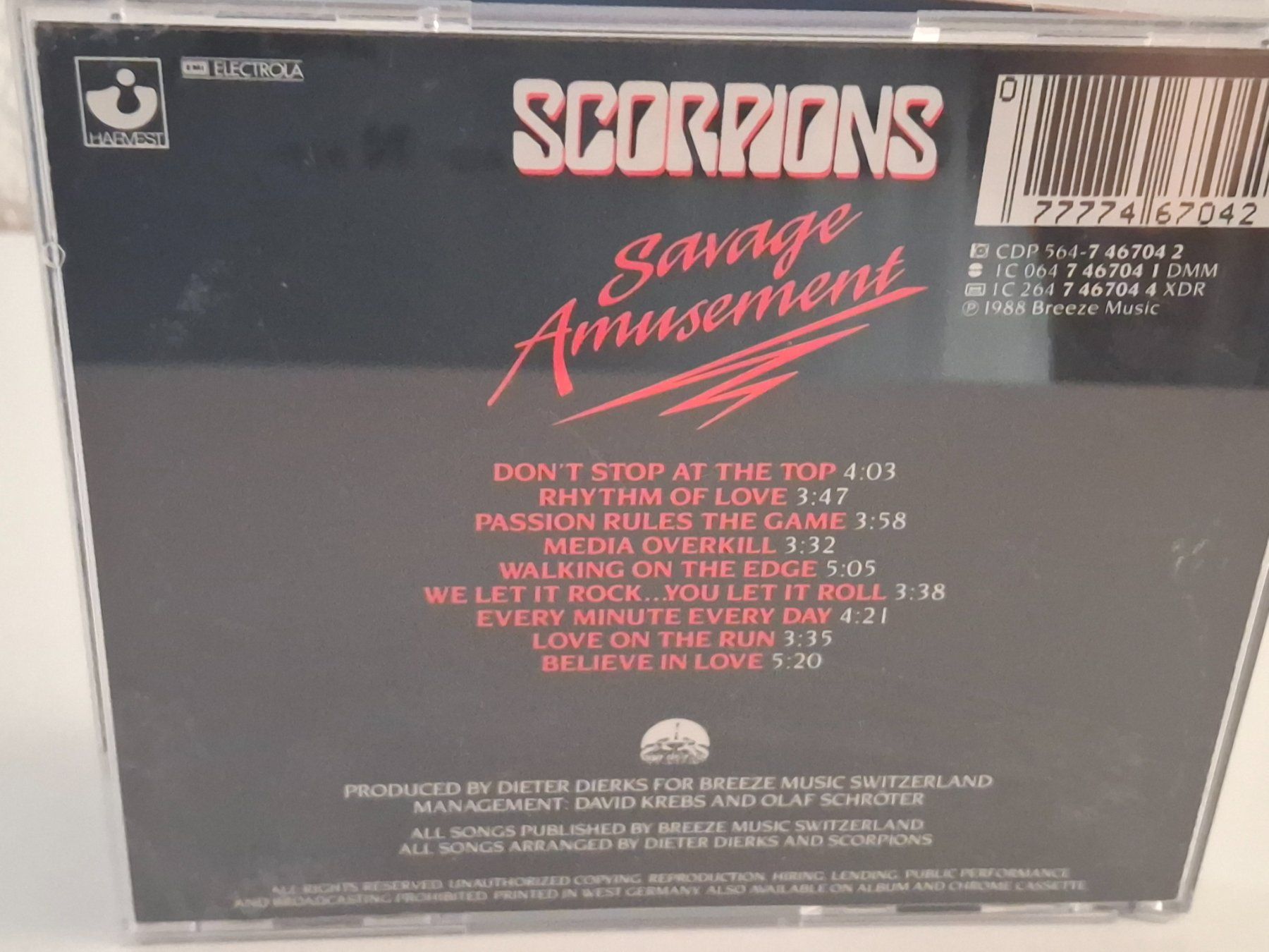 CDs: CD Scorpions -Savage Amusement – Gebraucht aus Aarberg von Jackup1 1