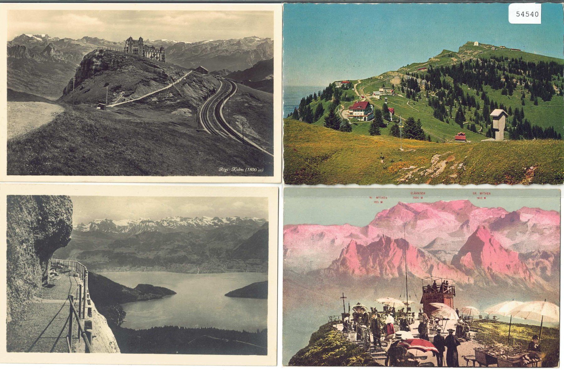 Ansichtskarten: 4 AK - Rigi – Gebraucht aus Ettingen von Kartenplanet