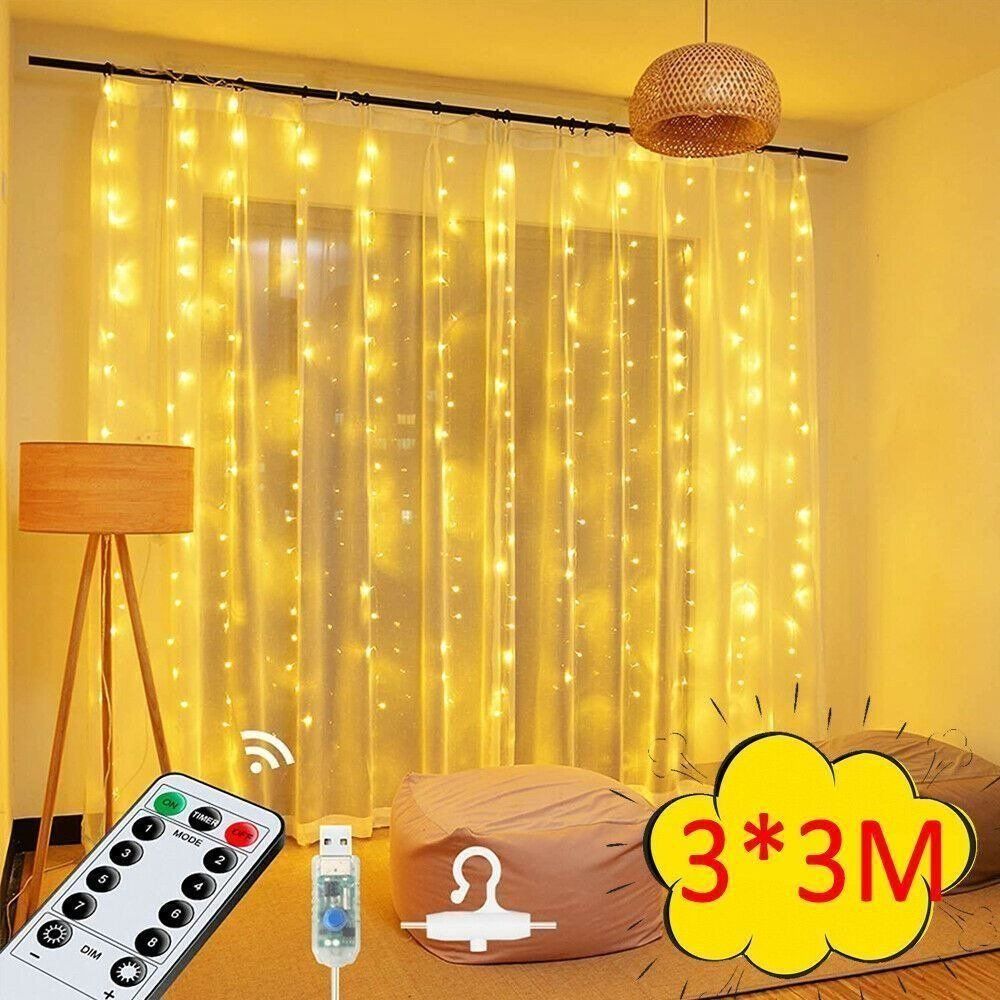 Ghirlande e barre luminose: 3x3meter 300 LED Lichterkette  warmweiss – Nuovo (secondo la descrizione) da Kirchdorf AG venduto da Lionstein 2
