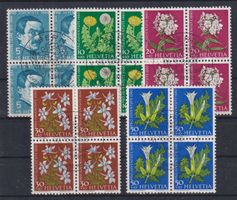 46x) 4.Block Satz Pro Juventute 1960, ET Vollstempel