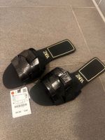 ZARA Damen Sandalen Gr. 40 Schwarz Neu