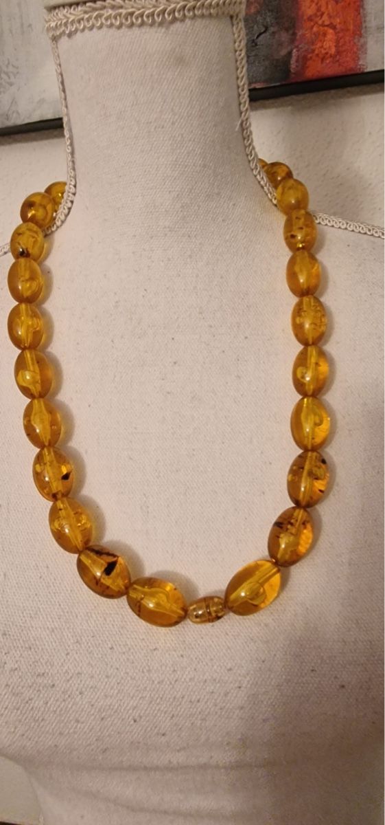 Catenine: Bernstein-Kette, vintage Stil Hoingfarben – Usato da St. Gallen venduto da mania03 1