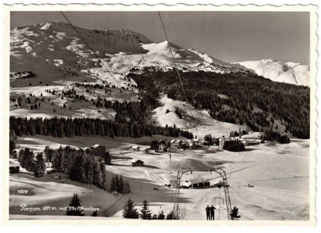 Cartoline postali: Parpan mit Skilift Heimberg – Usato da Binningen venduto da Mountainrider
