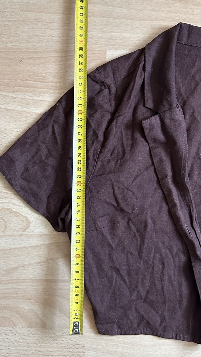 H&M Camicette: H&M Bluse Kurzarm Braun – Usato da Romanshorn venduto da Butterdog 2