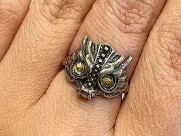 Echter Goldrutil-Quarz-Ring
