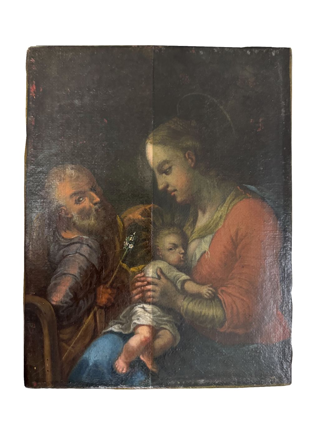 Poster & Bilder: Italienisches Heiligenbild mit stillender Maria – Gebraucht aus Domat/Ems von ren_5859 2