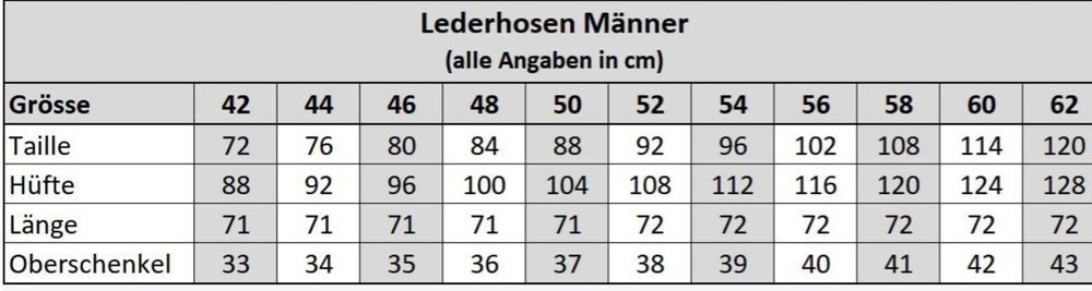 Pantalons: Lederhose Grösse 52 – Neuf avec emballage d'origine à Dübendorf par Akunman 4