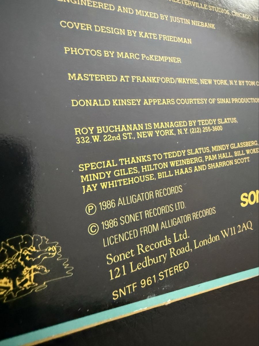 Schallplatten: Roy Buchanan Dancing on the Edge LP Schallplatte – Gebraucht aus Goldach von Donpancho 3