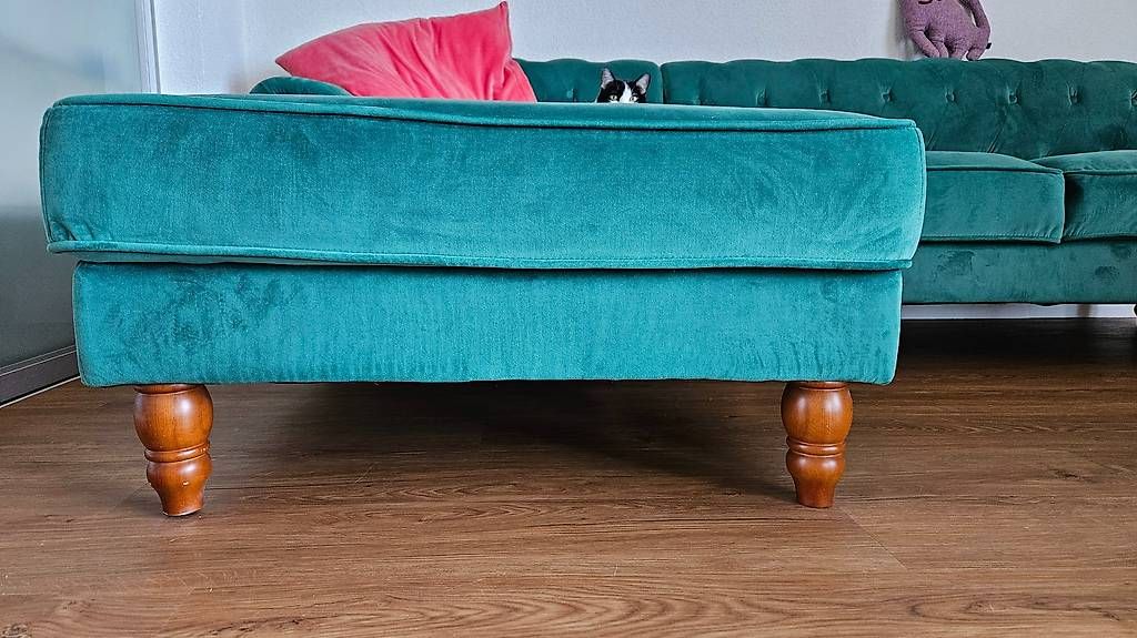 Divani: Chesterfield Style Ecksofa in Smaragdgrün – Usato da Reinach BL venduto da aur_5vtn 1