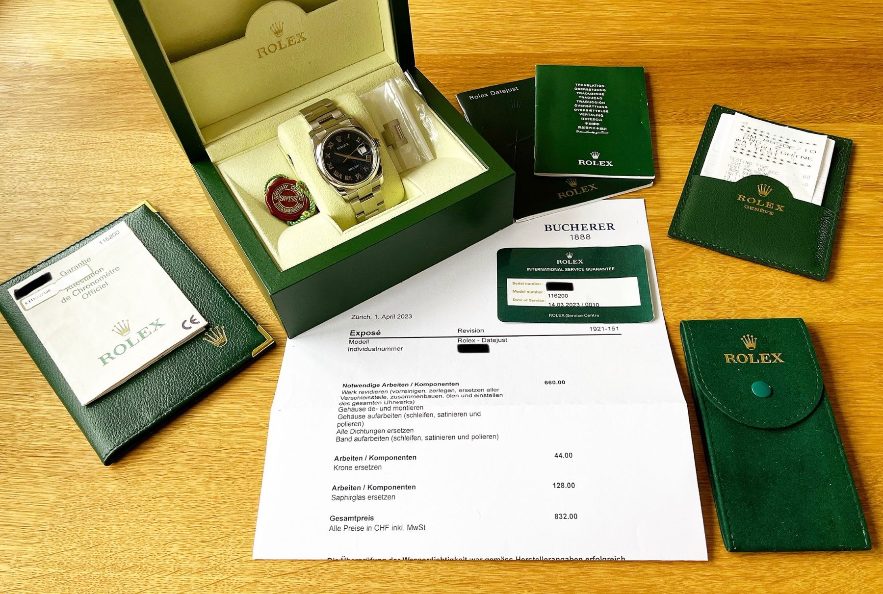 Rolex Orologi: Rolex Datejust mit Rolex Zifferblatt FULLSET – Nuovo (secondo la descrizione) da Horw venduto da Richmond_Watches 1