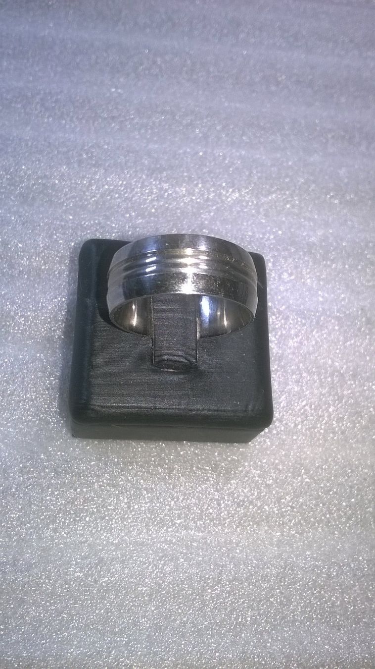 Ringe: RING EDELSTHAL,,SILBER FARBE,,GLANZIG – Neu (gemäss Beschreibung) aus Basel von bijoutrie_4 1