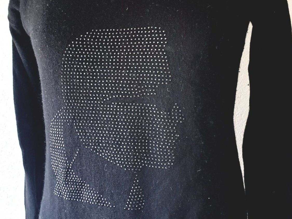 Karl Lagerfeld Maglioni & Felpe: PULLOVER PULLI KARL LAGERFELD S 36 GLITZER TOP mit Jacke – Usato da Elsau venduto da the-colorful-side 1
