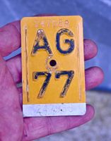 Mofanummer AG 77 von 1977 - AARGAU